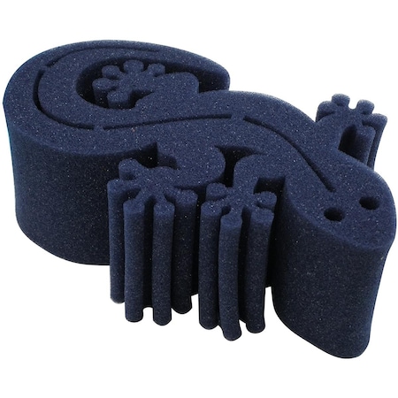 Beneficencia Gecko Brush Holder Blue - 9in. x 2.25in. x 1in. BE3183934